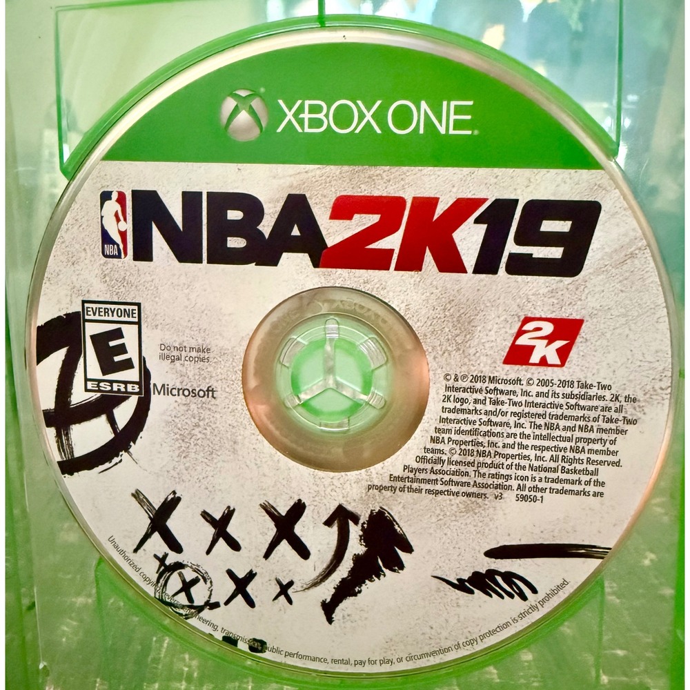 2K NBA 2K19 Video Game Xbox One Damaged Case Basketball